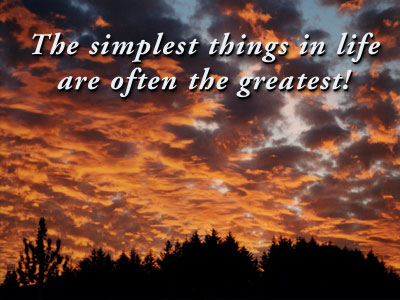 simple things in life